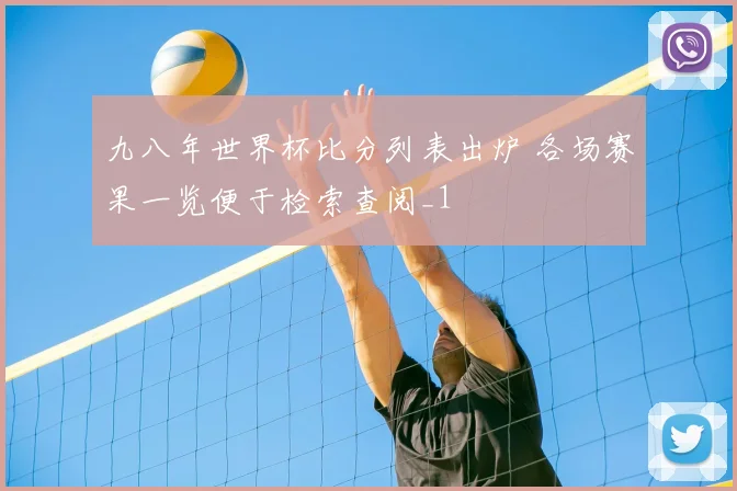 九八年世界杯比分列表出炉 各场赛果一览便于检索查阅_1
