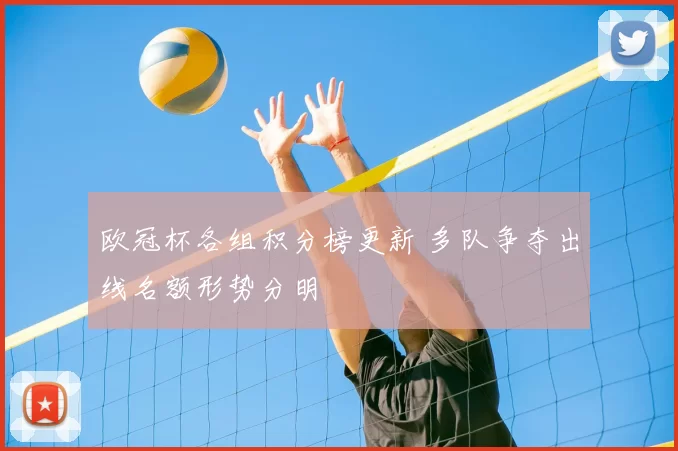 欧冠杯各组积分榜更新 多队争夺出线名额形势分明